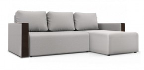 Диван угловой Алиса 3 Bahama WHITE - Teos Dark Brown в Режи - rezh.ok-mebel.com | фото