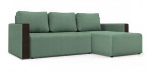 Диван угловой Алиса 3 Vital ALOE - Teos Dark Brown в Режи - rezh.ok-mebel.com | фото