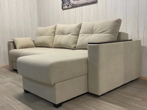 Диван угловой Комфорт-3 (НПБ+МДФ) велюр Luma 01 в Режи - rezh.ok-mebel.com | фото 2