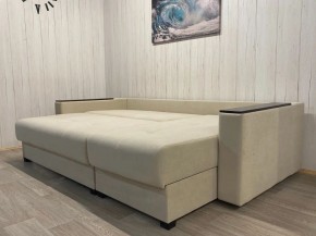Диван угловой Комфорт-3 (НПБ+МДФ) велюр Luma 01 в Режи - rezh.ok-mebel.com | фото 5