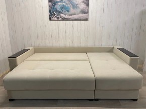 Диван угловой Комфорт-3 (НПБ+МДФ) велюр Luma 01 в Режи - rezh.ok-mebel.com | фото 6