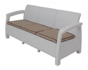 Диван Yalta Premium Sofa 3 Set (Ялта) белый (+подушки под спину) в Режи - rezh.ok-mebel.com | фото 1