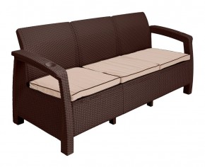 Диван Yalta Premium Sofa 3 Set (Ялта) шоколадный (+подушки под спину) в Режи - rezh.ok-mebel.com | фото 2