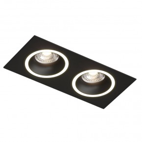 DK2062-BK Встраиваемый светильник, IP 20, до 15 Вт, GU10, LED, черный, алюминий в Режи - rezh.ok-mebel.com | фото