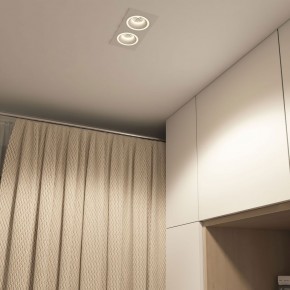 DK2062-WH Встраиваемый светильник, IP 20, до 15 Вт, GU10, LED, белый, алюминий в Режи - rezh.ok-mebel.com | фото 4