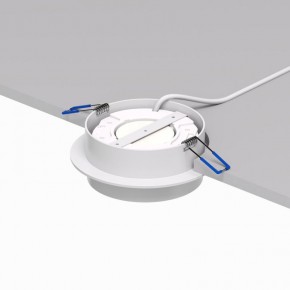 DK2090-WH Встраиваемый светильник FLAT, IP 20, до 15 Вт, GX53, LED, белый, алюминий в Режи - rezh.ok-mebel.com | фото 3