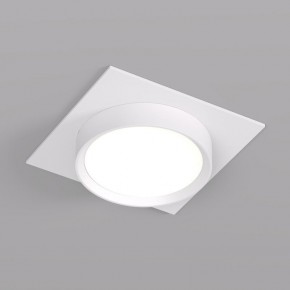 DK2091-WH Встраиваемый светильник FLAT, IP 20, до 15 Вт, GX53, LED, белый, алюминий в Режи - rezh.ok-mebel.com | фото