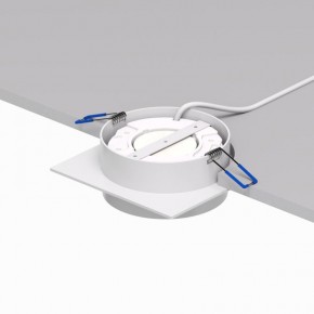 DK2091-WH Встраиваемый светильник FLAT, IP 20, до 15 Вт, GX53, LED, белый, алюминий в Режи - rezh.ok-mebel.com | фото 4