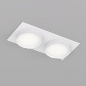 DK2092-WH Встраиваемый светильник FLAT, IP 20, до 15 Вт, GX53, LED, белый, алюминий в Режи - rezh.ok-mebel.com | фото 2