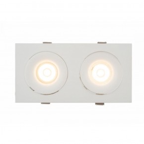 DK2122-WH Встраиваемый светильник, IP 20, 50 Вт, GU10, белый, алюминий в Режи - rezh.ok-mebel.com | фото