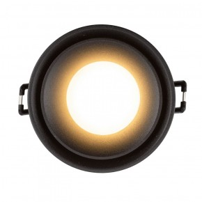DK2403-BK Встраиваемый светильник влагозащ., IP 44, 10 Вт, GU10, черный, алюминий в Режи - rezh.ok-mebel.com | фото 3