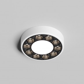 DK2440-WB Встраиваемый светильник DUAL 5+5 Вт, LED 4000K, IP 20, d90mm, белый/черный, алюминий/акрил в Режи - rezh.ok-mebel.com | фото