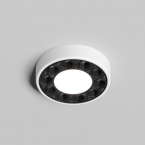 DK2440-WB Встраиваемый светильник DUAL 5+5 Вт, LED 4000K, IP 20, d90mm, белый/черный, алюминий/акрил в Режи - rezh.ok-mebel.com | фото 2