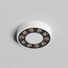 DK2440-WB Встраиваемый светильник DUAL 5+5 Вт, LED 4000K, IP 20, d90mm, белый/черный, алюминий/акрил в Режи - rezh.ok-mebel.com | фото 3