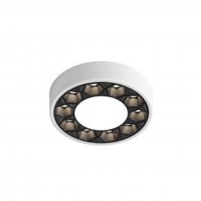 DK2440-WB Встраиваемый светильник DUAL 5+5 Вт, LED 4000K, IP 20, d90mm, белый/черный, алюминий/акрил в Режи - rezh.ok-mebel.com | фото 4