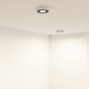 DK2440-WB Встраиваемый светильник DUAL 5+5 Вт, LED 4000K, IP 20, d90mm, белый/черный, алюминий/акрил в Режи - rezh.ok-mebel.com | фото 6