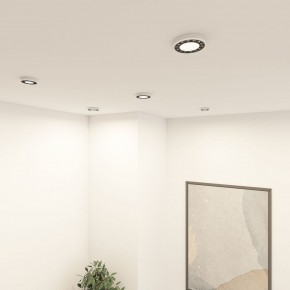 DK2441-WB Встраиваемый светильник DUAL 9+9 Вт, LED 4000K, IP 20, d120mm, белый/черный, алюминий/акрил в Режи - rezh.ok-mebel.com | фото 6