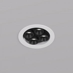 DK2510-WB Встраиваемый светильник SPACE со светодиодом d65 220V 8W 38° 4000К IP20 белый/черный алюминий в Режи - rezh.ok-mebel.com | фото