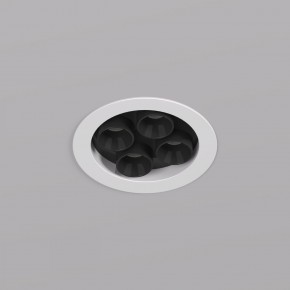 DK2510-WB Встраиваемый светильник SPACE со светодиодом d65 220V 8W 38° 4000К IP20 белый/черный алюминий в Режи - rezh.ok-mebel.com | фото 2