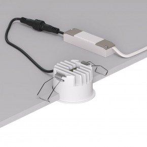 DK2510-WB Встраиваемый светильник SPACE со светодиодом d65 220V 8W 38° 4000К IP20 белый/черный алюминий в Режи - rezh.ok-mebel.com | фото 3