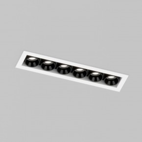 DK2514-WB Встраиваемый светильник SPACE со светодиодом L126mm 220V 10W 38° 4000К IP20 белый/черный алюминий в Режи - rezh.ok-mebel.com | фото