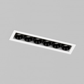 DK2514-WB Встраиваемый светильник SPACE со светодиодом L126mm 220V 10W 38° 4000К IP20 белый/черный алюминий в Режи - rezh.ok-mebel.com | фото 2