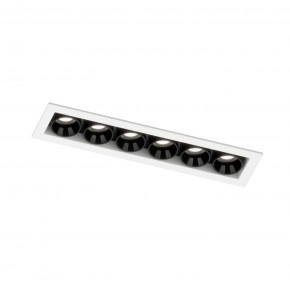 DK2514-WB Встраиваемый светильник SPACE со светодиодом L126mm 220V 10W 38° 4000К IP20 белый/черный алюминий в Режи - rezh.ok-mebel.com | фото 5