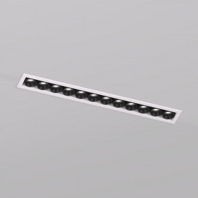 DK2515-WB Встраиваемый светильник SPACE со светодиодом L240mm 220V 20W 38° 4000К IP20 белый/черный алюминий в Режи - rezh.ok-mebel.com | фото