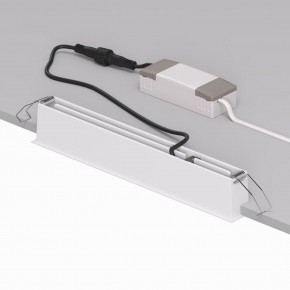 DK2515-WB Встраиваемый светильник SPACE со светодиодом L240mm 220V 20W 38° 4000К IP20 белый/черный алюминий в Режи - rezh.ok-mebel.com | фото 3