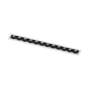 DK2515-WB Встраиваемый светильник SPACE со светодиодом L240mm 220V 20W 38° 4000К IP20 белый/черный алюминий в Режи - rezh.ok-mebel.com | фото 4
