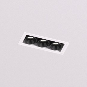 DK2530-WB Встраиваемый светильник SPACE со светодиодом под шпатлевку L69mm 220V 6W 38° 4000К IP20 белый/черный алюминий в Режи - rezh.ok-mebel.com | фото