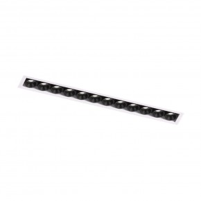 DK2532-WB Встраиваемый светильник SPACE со светодиодом под шпатлевку L240mm 220V 20W 38° 4000К IP20 белый/черный алюминий в Режи - rezh.ok-mebel.com | фото 5