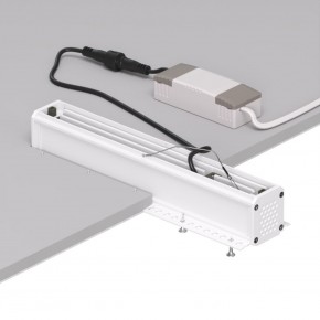 DK2532-WB Встраиваемый светильник SPACE со светодиодом под шпатлевку L240mm 220V 20W 38° 4000К IP20 белый/черный алюминий в Режи - rezh.ok-mebel.com | фото 6