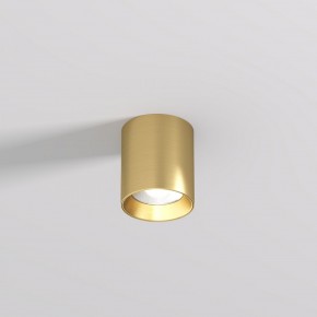 DK2610-SB Накладной светильник SHINE TUBE со светодиодом, D70*H80, IP20, 3000К, 10W, RA?90, сатинированная латунь, алюминий в Режи - rezh.ok-mebel.com | фото