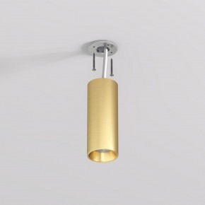 DK2615-SB Накладной светильник SHINE TUBE со светодиодом, D45*H115, IP20, 3000К, 7W, RA?90, сатинированная латунь, алюминий в Режи - rezh.ok-mebel.com | фото 3