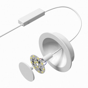 DK2700-WH Встраиваемый светильник, IP 20, 7 Вт, LED 3000, белый, алюминий в Режи - rezh.ok-mebel.com | фото 4