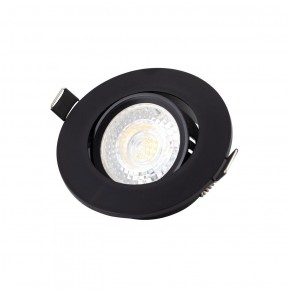 DK3020-BK Встраиваемый светильник, IP 20, 10 Вт, GU5.3, LED, черный, пластик в Режи - rezh.ok-mebel.com | фото
