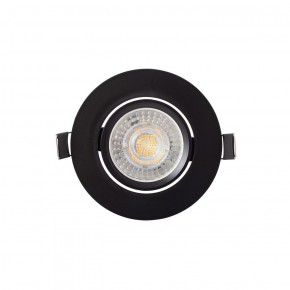 DK3020-BK Встраиваемый светильник, IP 20, 10 Вт, GU5.3, LED, черный, пластик в Режи - rezh.ok-mebel.com | фото 3