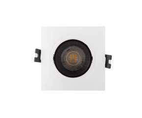 DK3021-WB Встраиваемый светильник, IP 20, 10 Вт, GU5.3, LED, белый/черный, пластик в Режи - rezh.ok-mebel.com | фото 1
