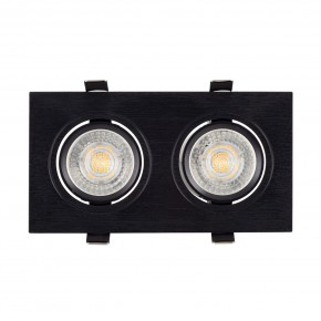 DK3022-BK Встраиваемый светильник, IP 20, 10 Вт, GU5.3, LED, черный, пластик в Режи - rezh.ok-mebel.com | фото 2