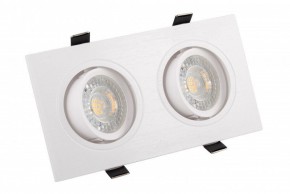 DK3022-WH Встраиваемый светильник, IP 20, 10 Вт, GU5.3, LED, белый, пластик в Режи - rezh.ok-mebel.com | фото