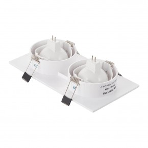 DK3022-WH Встраиваемый светильник, IP 20, 10 Вт, GU5.3, LED, белый, пластик в Режи - rezh.ok-mebel.com | фото 3