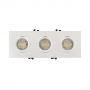DK3023-WH Встраиваемый светильник, IP 20, 10 Вт, GU5.3, LED, белый, пластик в Режи - rezh.ok-mebel.com | фото