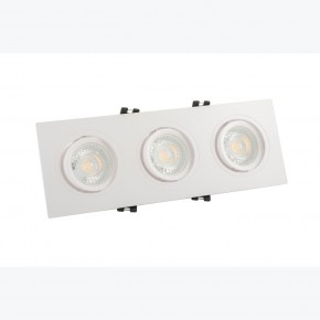 DK3023-WH Встраиваемый светильник, IP 20, 10 Вт, GU5.3, LED, белый, пластик в Режи - rezh.ok-mebel.com | фото 2