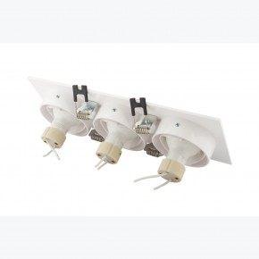 DK3023-WH Встраиваемый светильник, IP 20, 10 Вт, GU5.3, LED, белый, пластик в Режи - rezh.ok-mebel.com | фото 4