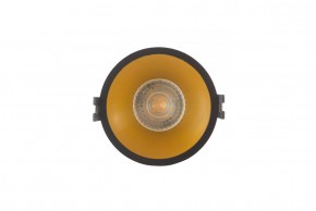 DK3026-BG Встраиваемый светильник, IP 20, 10 Вт, GU5.3, LED, черный/золотой, пластик в Режи - rezh.ok-mebel.com | фото