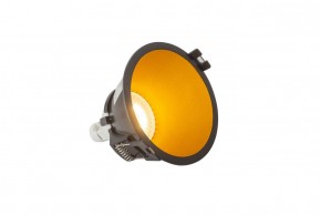 DK3026-BG Встраиваемый светильник, IP 20, 10 Вт, GU5.3, LED, черный/золотой, пластик в Режи - rezh.ok-mebel.com | фото 3