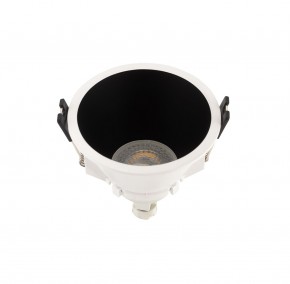 DK3026-WB Встраиваемый светильник, IP 20, 10 Вт, GU5.3, LED, белый/черный, пластик в Режи - rezh.ok-mebel.com | фото 2