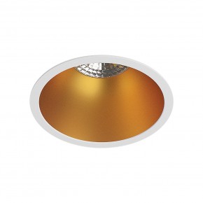 DK3026-WG Встраиваемый светильник, IP 20, 10 Вт, GU5.3, LED, белый/золотой, пластик в Режи - rezh.ok-mebel.com | фото