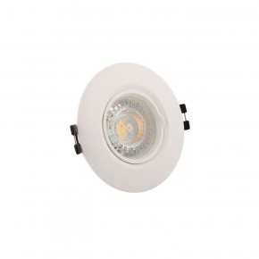 DK3028-WH Встраиваемый светильник, IP 20, 10 Вт, GU5.3, LED, белый, пластик в Режи - rezh.ok-mebel.com | фото 2